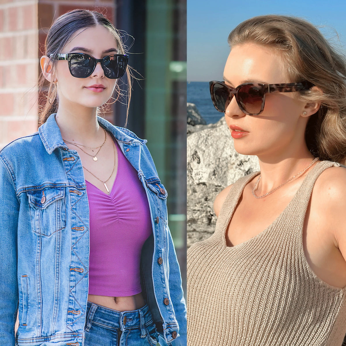 Óculos de Sol Feminino Butterfly